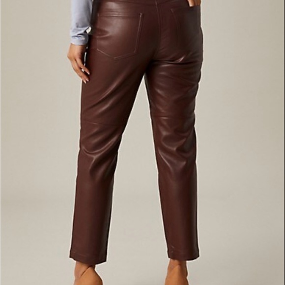 Faux leather pants ankle 27” NWT Hudson North.  Size 12 fits like an 8 to 10 - Picture 2 of 8